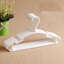 Load image into Gallery viewer, 10Pcs/Lot Portable Clothes Hanger Kids Children Toddler Baby Clothes Coat Plastic Hangers Hook Household Hot Selling organizer