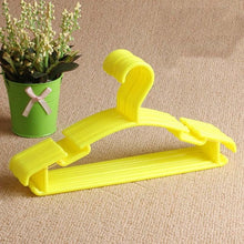 Load image into Gallery viewer, 10Pcs/Lot Portable Clothes Hanger Kids Children Toddler Baby Clothes Coat Plastic Hangers Hook Household Hot Selling organizer